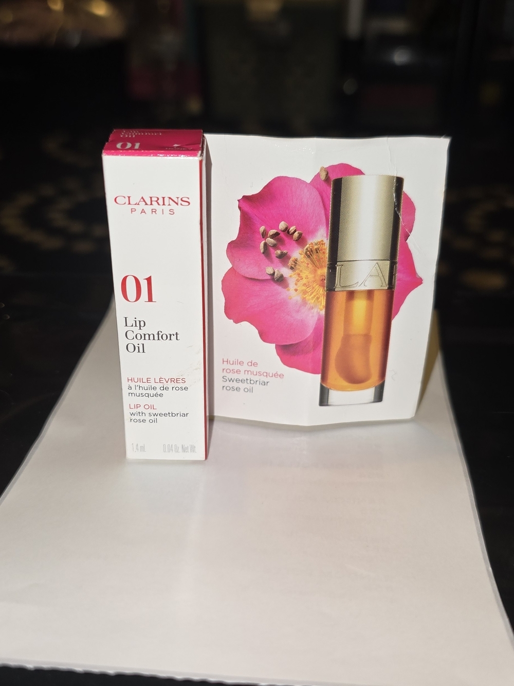 Clarins 01 Lip Comfort Oil in Honey - Hydrating Lip Treatment